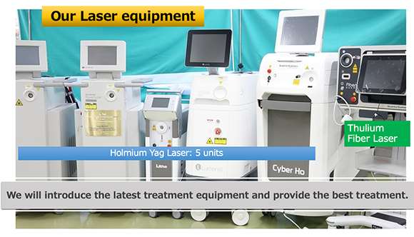 Our Laser equipment